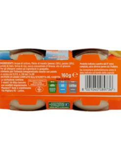 Plasmon – omogeneizzato nasello – patate – 2x80g