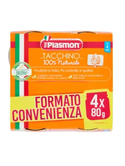 Plasmon – omogeneizzato tacchino – 4x80g