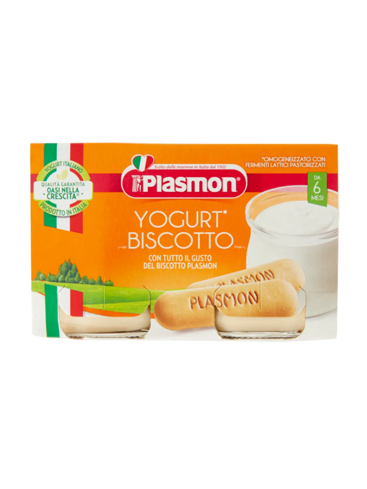 Plasmon – omogeneizzato yogurt biscotto – 2x120g