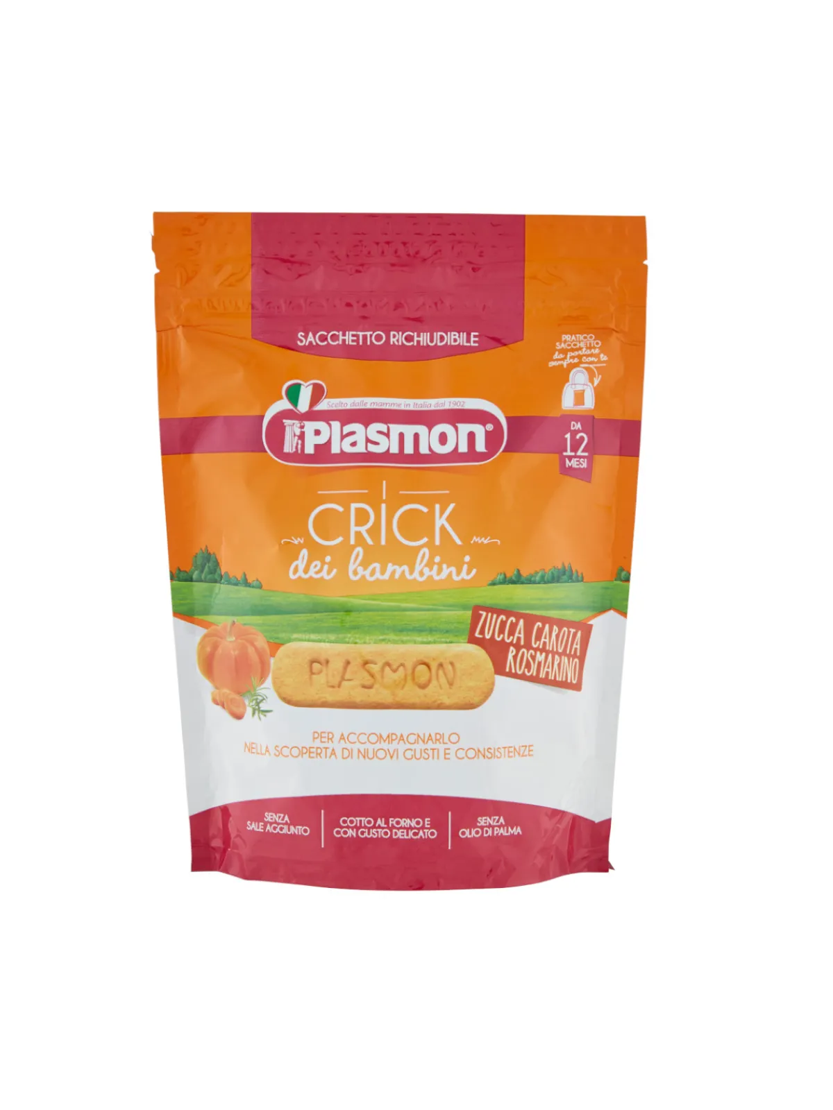 Plasmon – crick zucca, carota, rosmarino – 100g