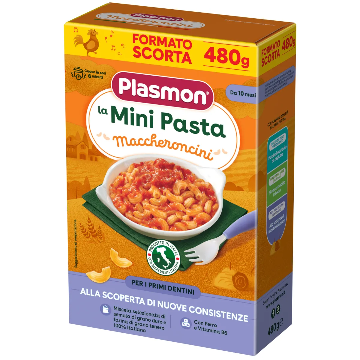 Plasmon – pasta maccheroncini 480gr