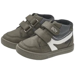 Chicco Polacchino falafel doppio velcro verde con scritta boy –