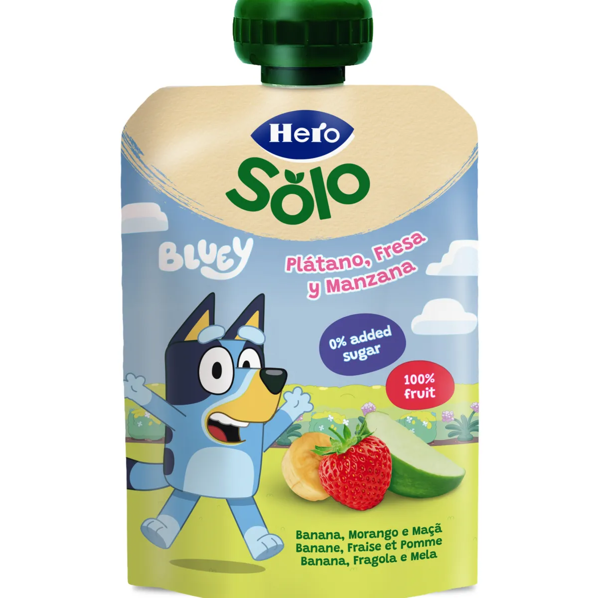 Hero Pouch bluey mela banana fragola 100g –