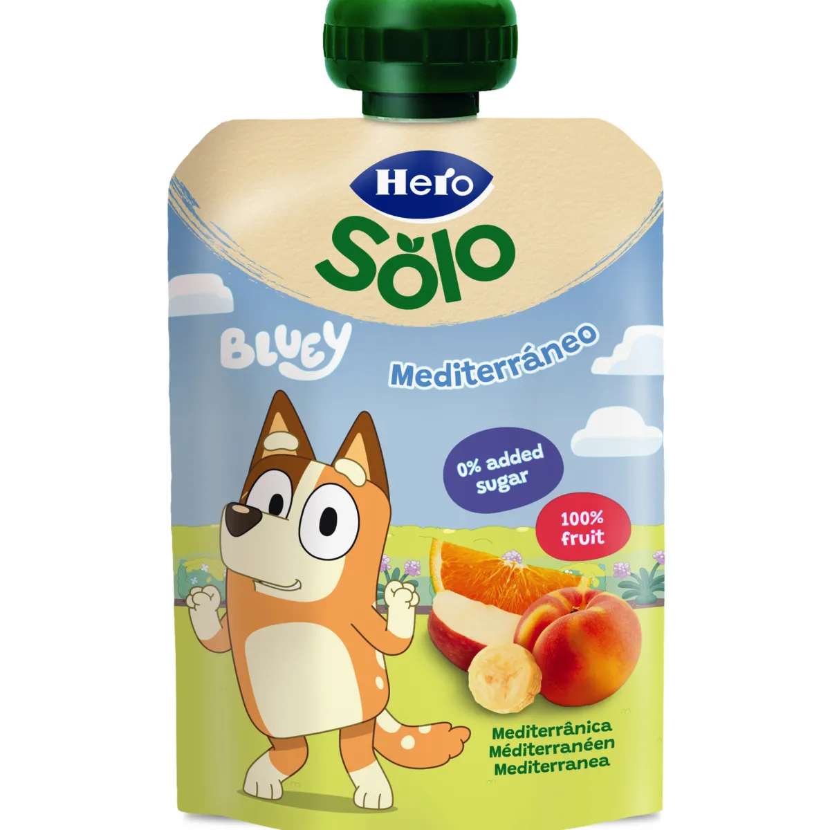 Hero Pouch bluey mela banana pesca albicocca 100g –