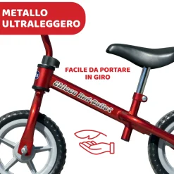Chicco Prima bicicletta red bullet – corsa e crescita per bambini