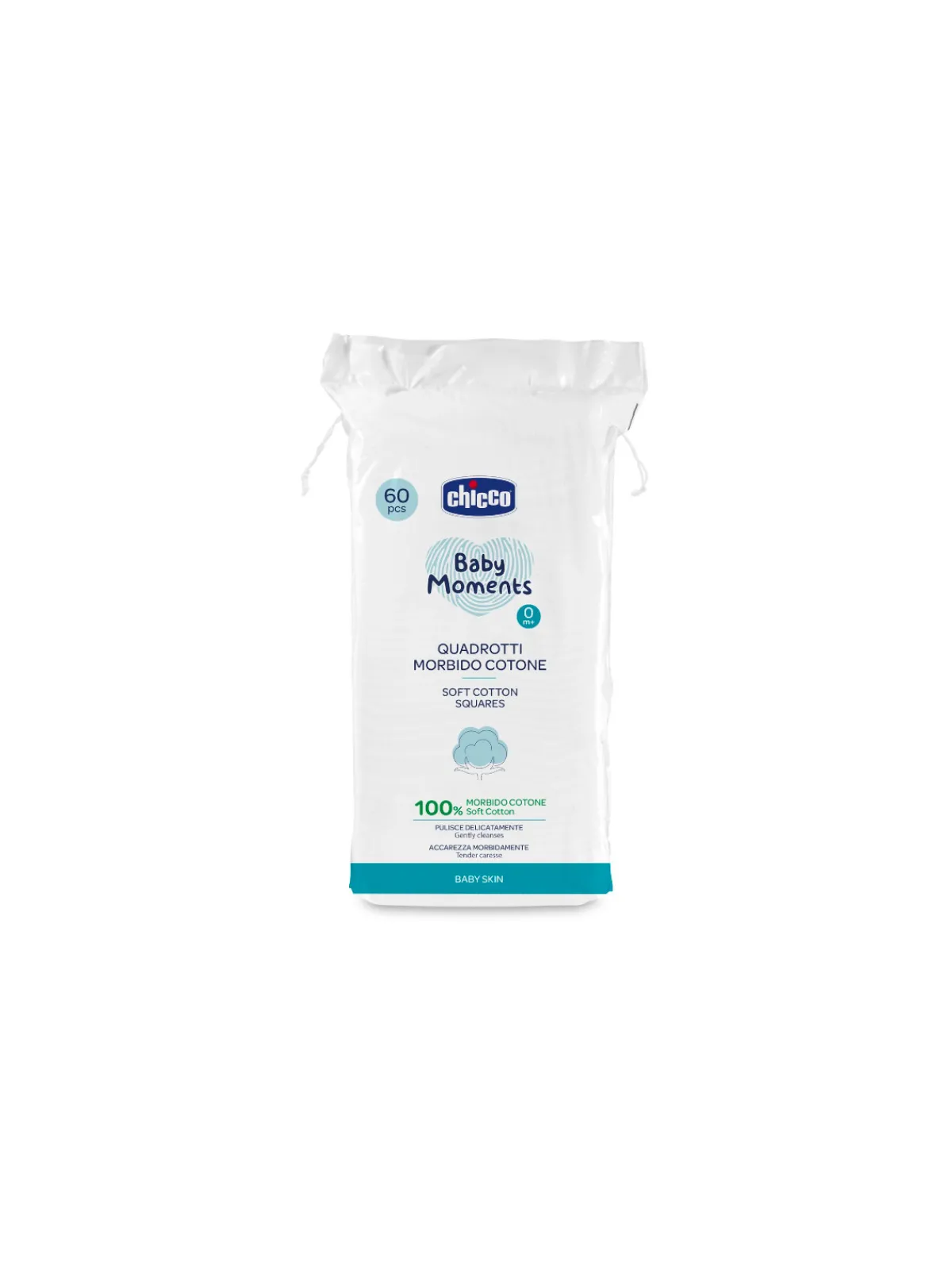 Bambino Chicco Quadrotti cotone baby moments baby skin