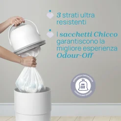 Chicco Sacchetti per pattumiera telescopica 15×3 –