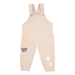 Mawi Salopette felpata bimbo begie stampata