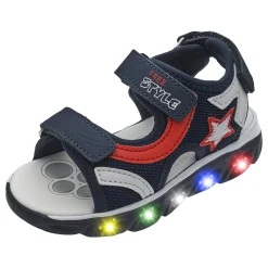 Chicco Sandalo bimbo con luci colorate nella suola e triplo strappo