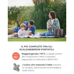 Nuvita Scaldabiberon portatile mix70 universale con funzione di mescolamento 1164 –