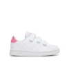 Adidas Scarpe bimbo bimba advantage children con strappi bianco rosa –