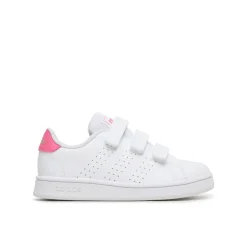 Adidas Scarpe bimbo bimba advantage children con strappi bianco rosa –