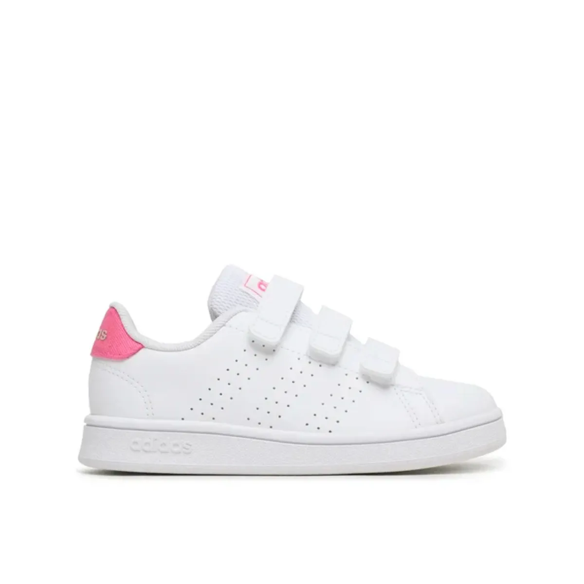 Adidas Scarpe bimbo bimba advantage children con strappi bianco rosa –