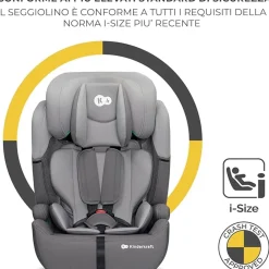 KinderKraft Seggiolino auto comfort up 2 i-size 76-150cm grey –