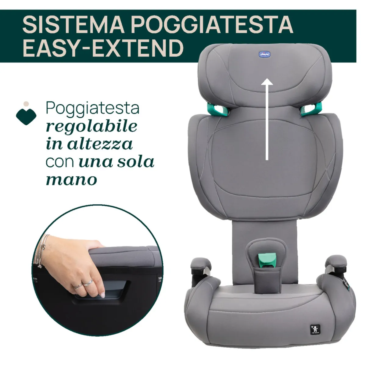 Chicco Seggiolino auto quizy lite i-size (100-150 cm) –
