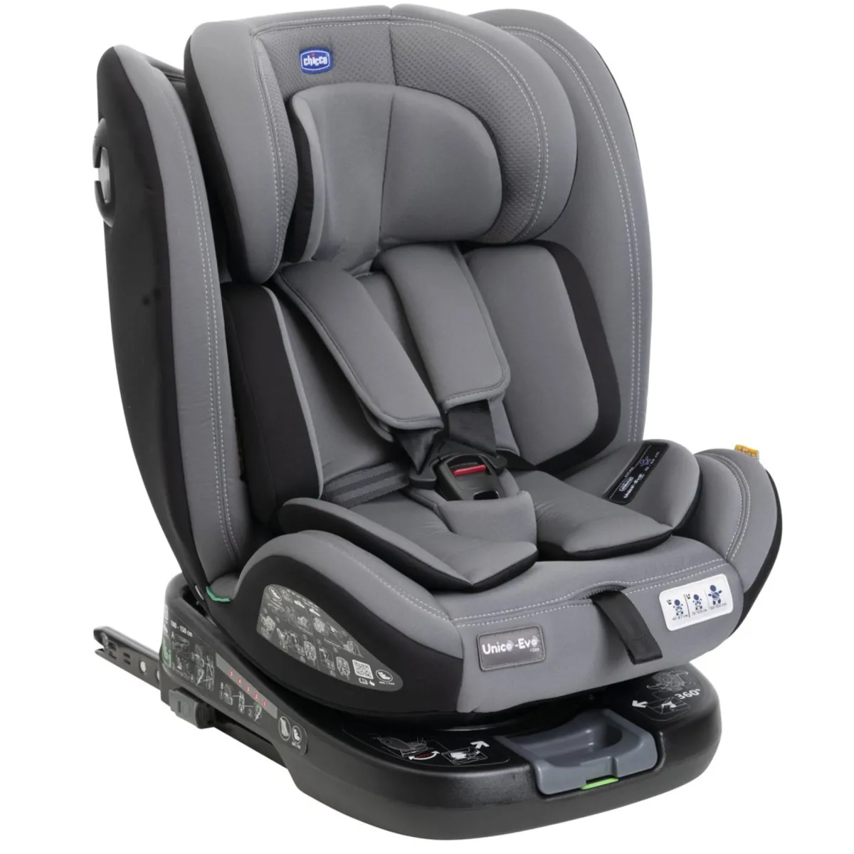Chicco Seggiolino auto unico evo i-size (40-150 cm) grey black –