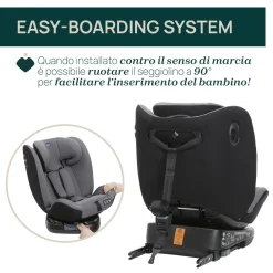 Chicco Seggiolino auto unico evo i-size (40-150 cm) grey black –