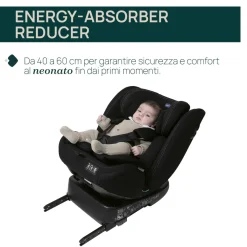 Chicco Seggiolino auto unico evo i-size (40-150 cm) grey black –