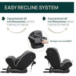 Chicco Seggiolino auto unico evo i-size (40-150 cm) grey black –