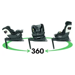 Peg Perego Seggiolino auto viaggio giro crystal black –