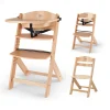 KinderKraft Seggiolone pappa enock natural wood –