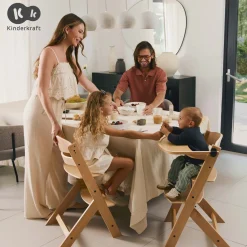 KinderKraft Seggiolone pappa enock natural wood –