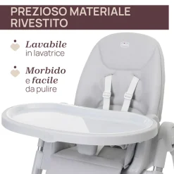 Chicco Seggiolone polly armonia steel-