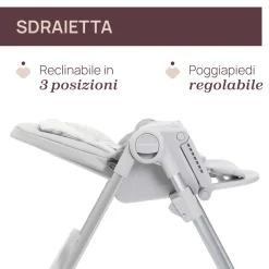 Chicco Seggiolone polly armonia steel-