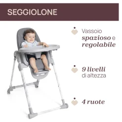 Chicco Seggiolone polly armonia carrara –