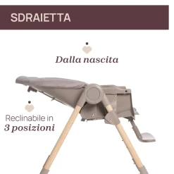 Chicco Seggiolone polly essential ash –