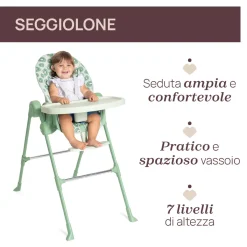 Chicco Seggiolone polly essential kiwi –