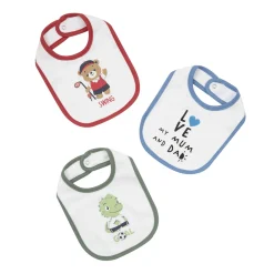Mawi Set 3 bavaglini bimba con clip