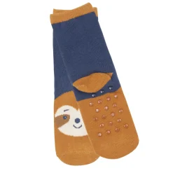 Mawi Set 2 paia di calze antiscivolo bimbo beige e blu