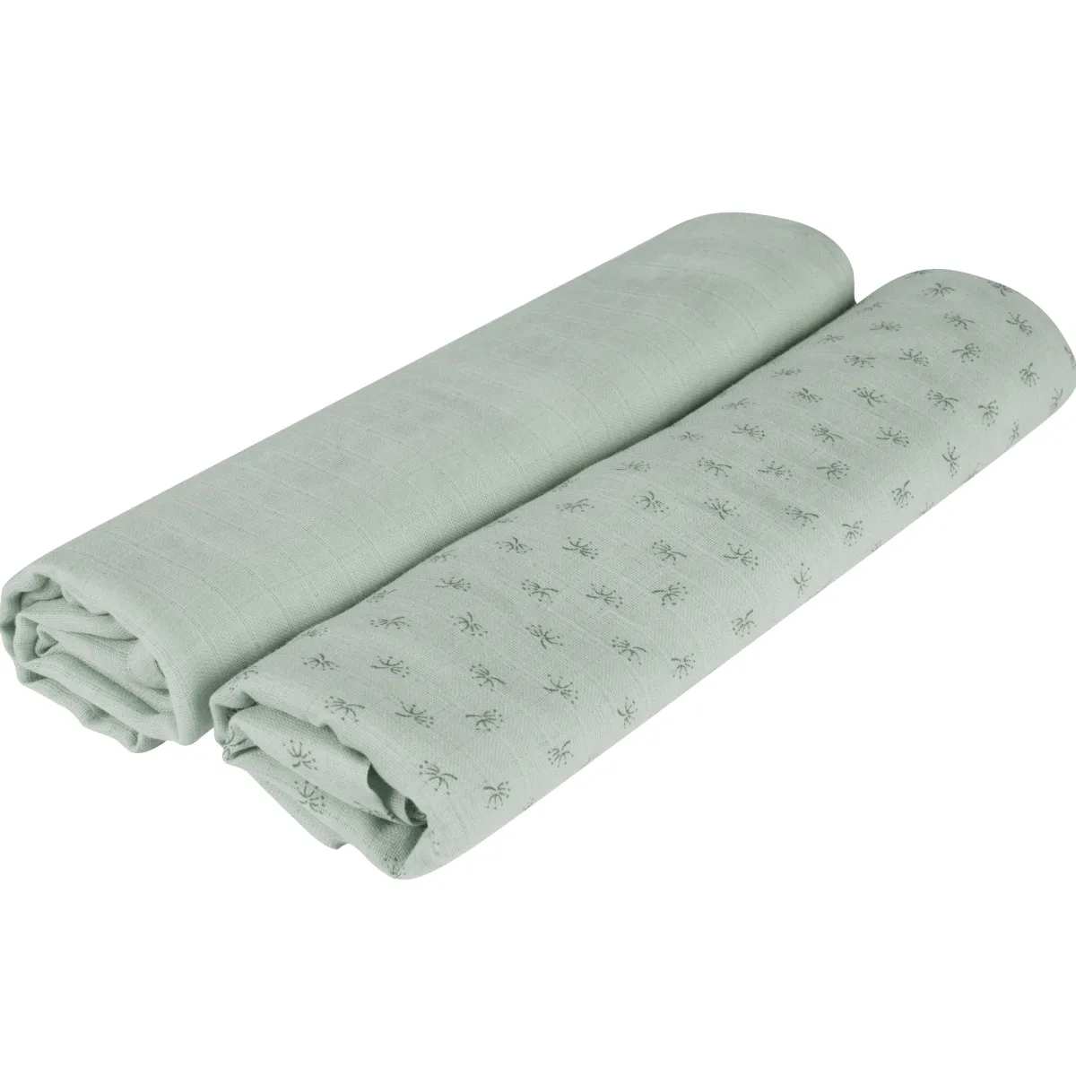 ROBA GMBH Set 2 pcs tenda mussola 120×120 frosty green – roba