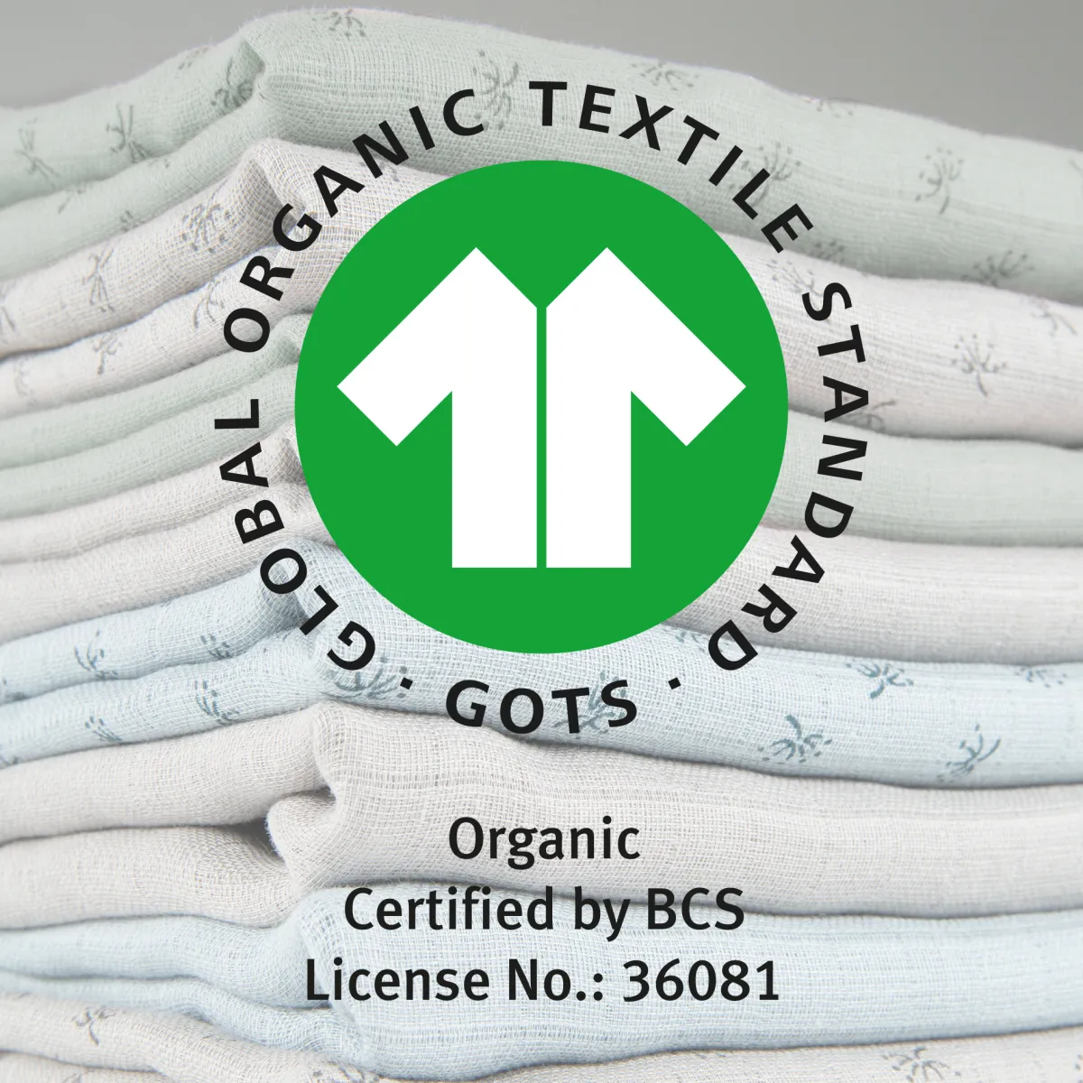 ROBA GMBH Set 2 pcs tenda mussola 120×120 frosty green – roba