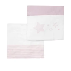 Mawi Set 3 pezzi culla/carrozzina stellina rosa