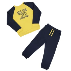 Mawi Set 2 pezzi felpa + pantalone bimbo /giallo