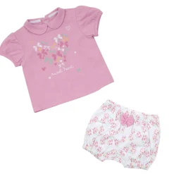 Mawi Set 2 pezzi jersey t-shirt e shorts bimba