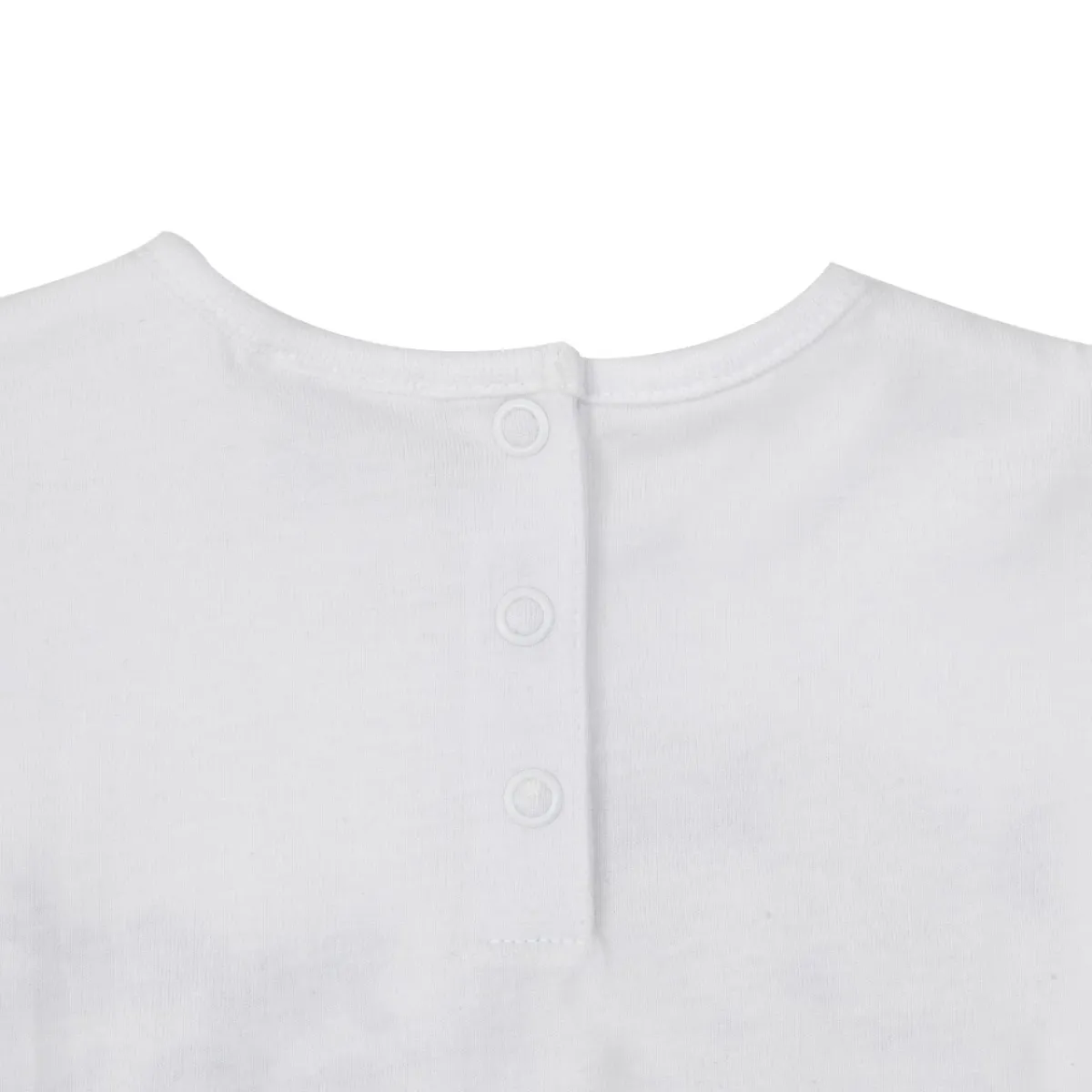 Mawi Set 2 pezzi t-shirt giro manica + pantaloncino bianco/