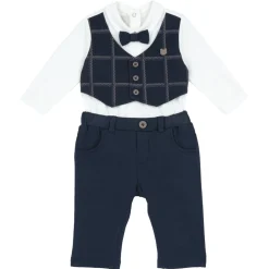 Chicco Set 2 pz body pantaloni lunghi papillon –