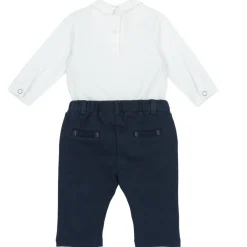 Chicco Set 2 pz body pantaloni lunghi papillon –