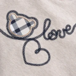 Chicco Set 2 pz sweat shirt+leggings orsetto con scritta love –