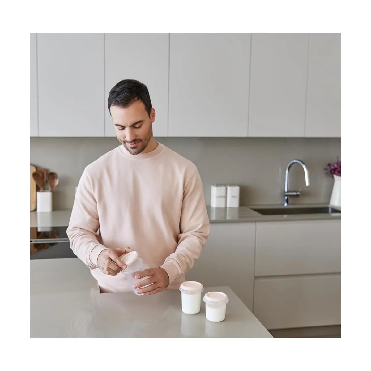 Miniland Set di 6 contenitori ermetici candy –