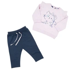 Mawi Set due pezzi maglia + pantalone bimba rosa/