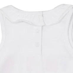 Mawi Set jersey due pezzi canotta + short bimba bianco/