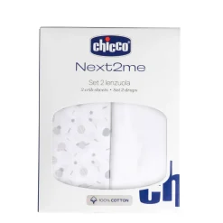 Chicco Set lenzuola cotone u&d next2me forever confetti –