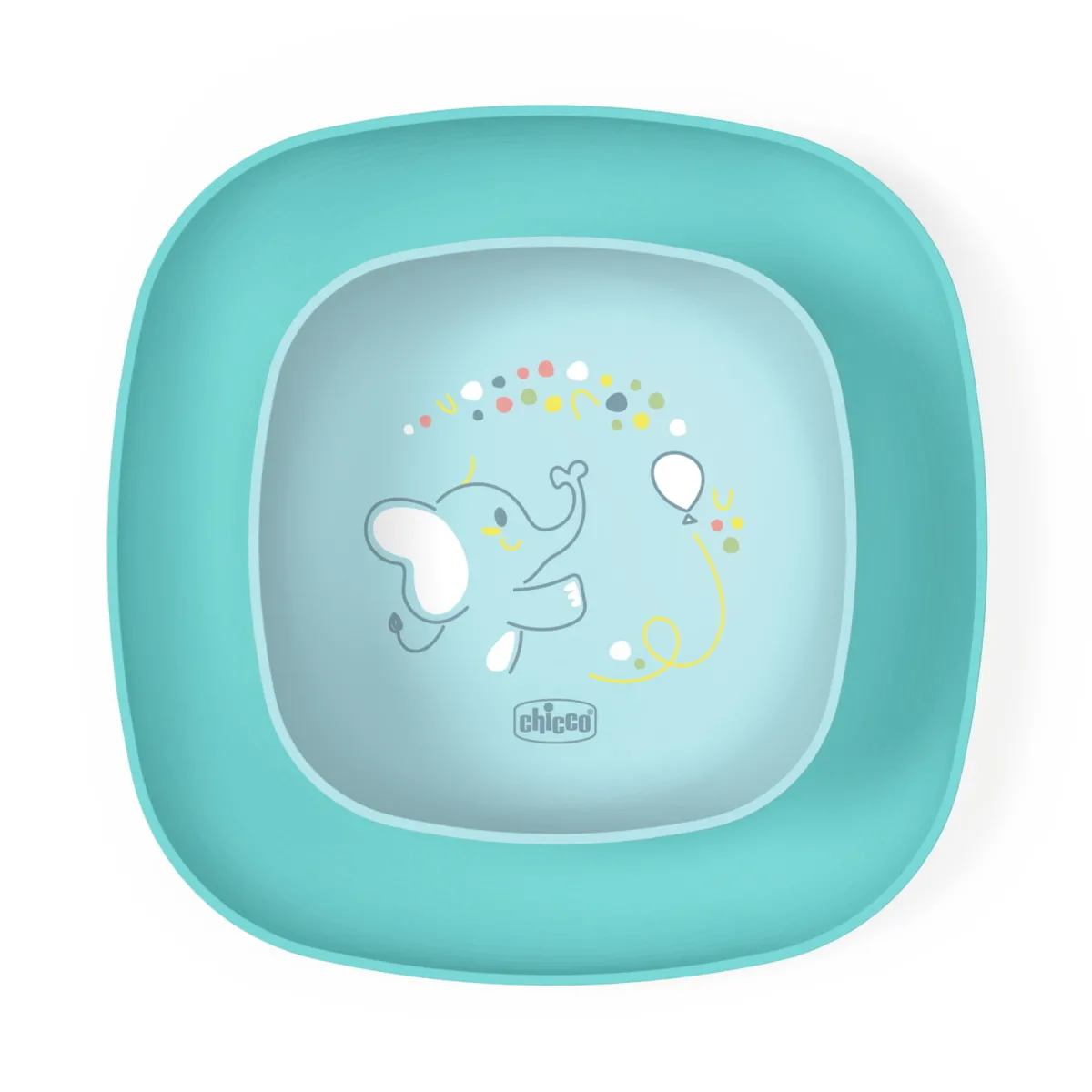 Chicco Set piatto piano e ciotola 12m+ azzurro –