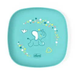 Chicco Set piatto piano e ciotola 12m+ azzurro –