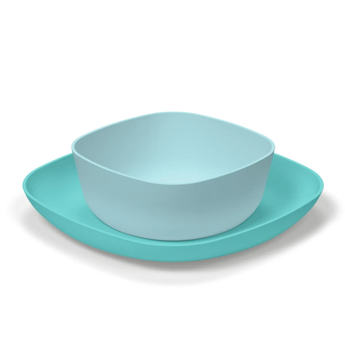 Chicco Set piatto piano e ciotola 12m+ azzurro –