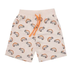 Mawi Short bimbo jersey beige/arancio stampato